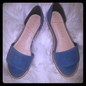 Sole Society Harlow sandals ~ Vista blue